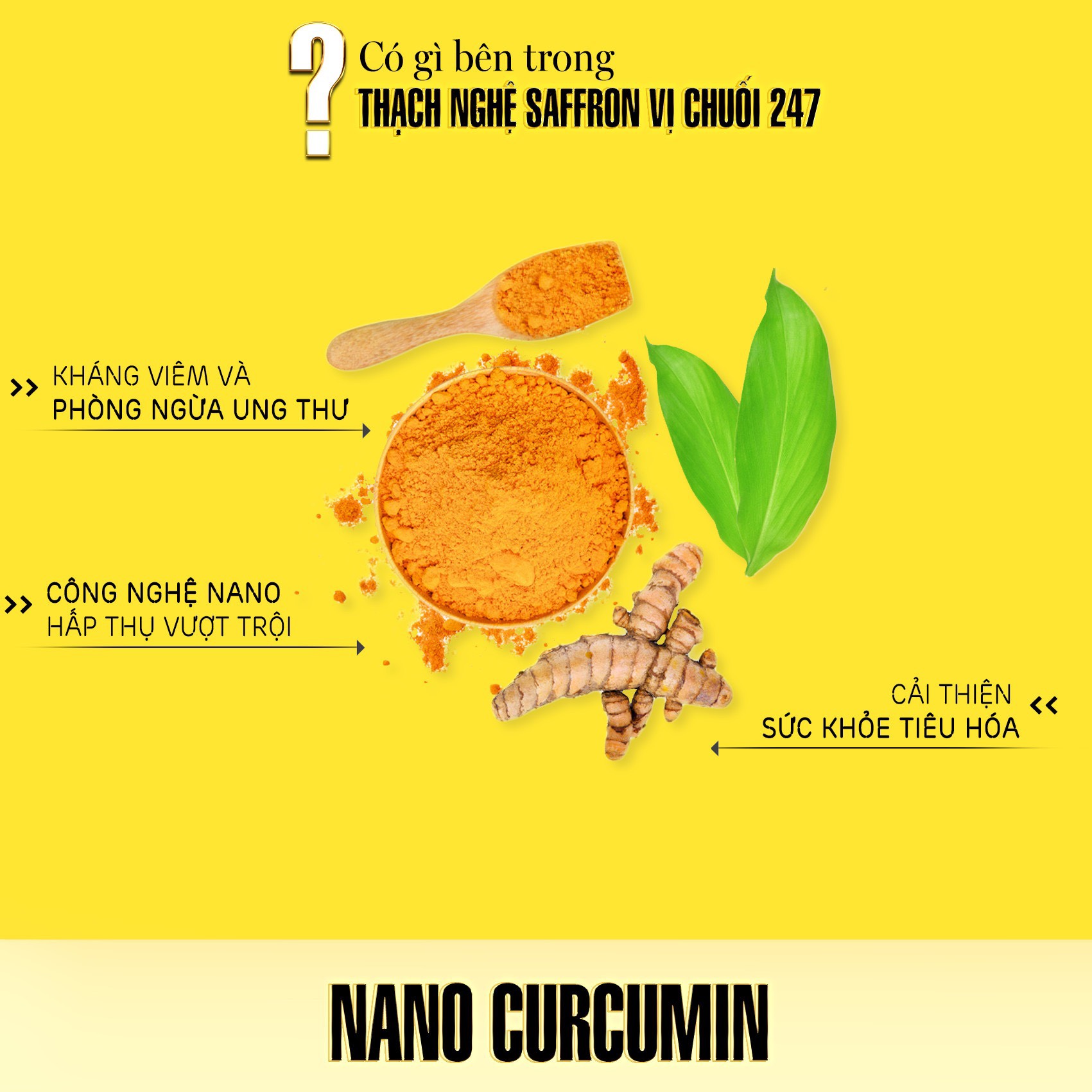Thạch nghệ saffron 247 vị chuối Nhật Bản