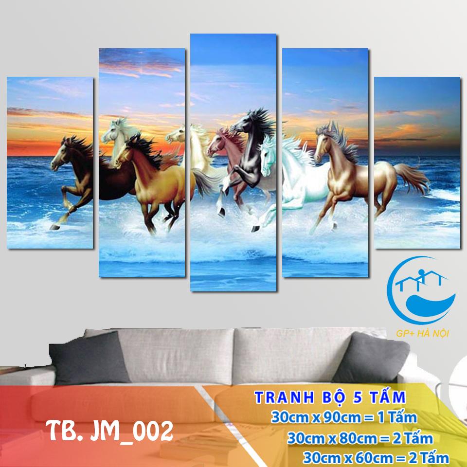 Tranh treo tường mã đáo thành công 3D-2