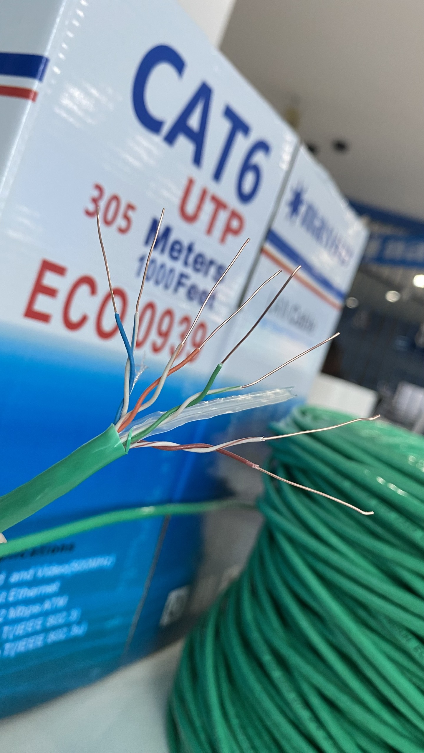 (Cuộn 305m). Dây mạng Cat6 Nasun ECO 0939