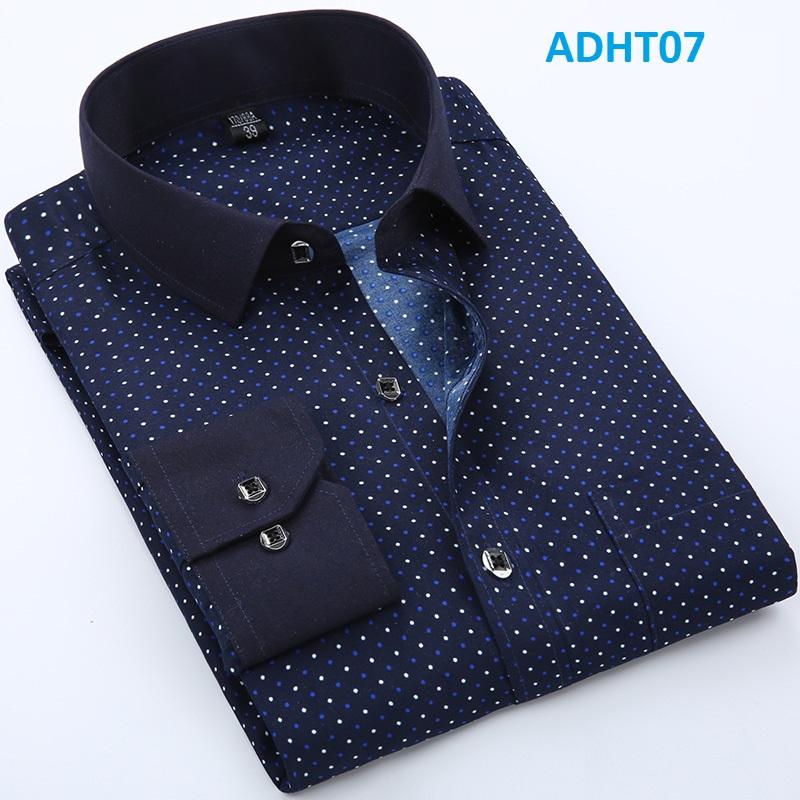 Áo Sơ Mi Nam Dài Tay chấm bi