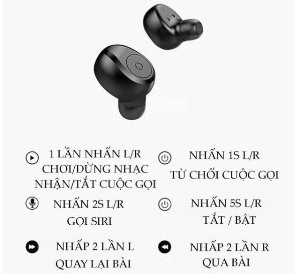 Tai Nghe Bluetooth, Tai Nghe Không Dây, Tai Nghe Tws F9 S 11, Tai Nghe Bluetooth 5.0 Kén Sạc 4800 Mah Kiêm Sạc Dự Phòng, Tai Nghe Chống Nước Ipx7, Âm Thanh HD, tương thích với mọi điện thoại