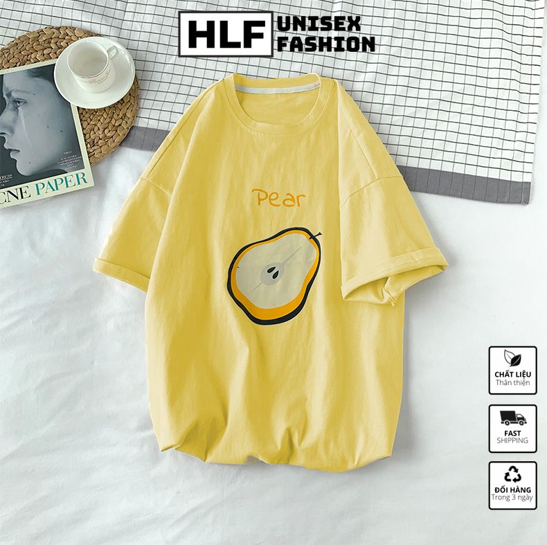 Áo thun tay lỡ 4 màu trái cây cực mát mẻ áo phông HLFashion