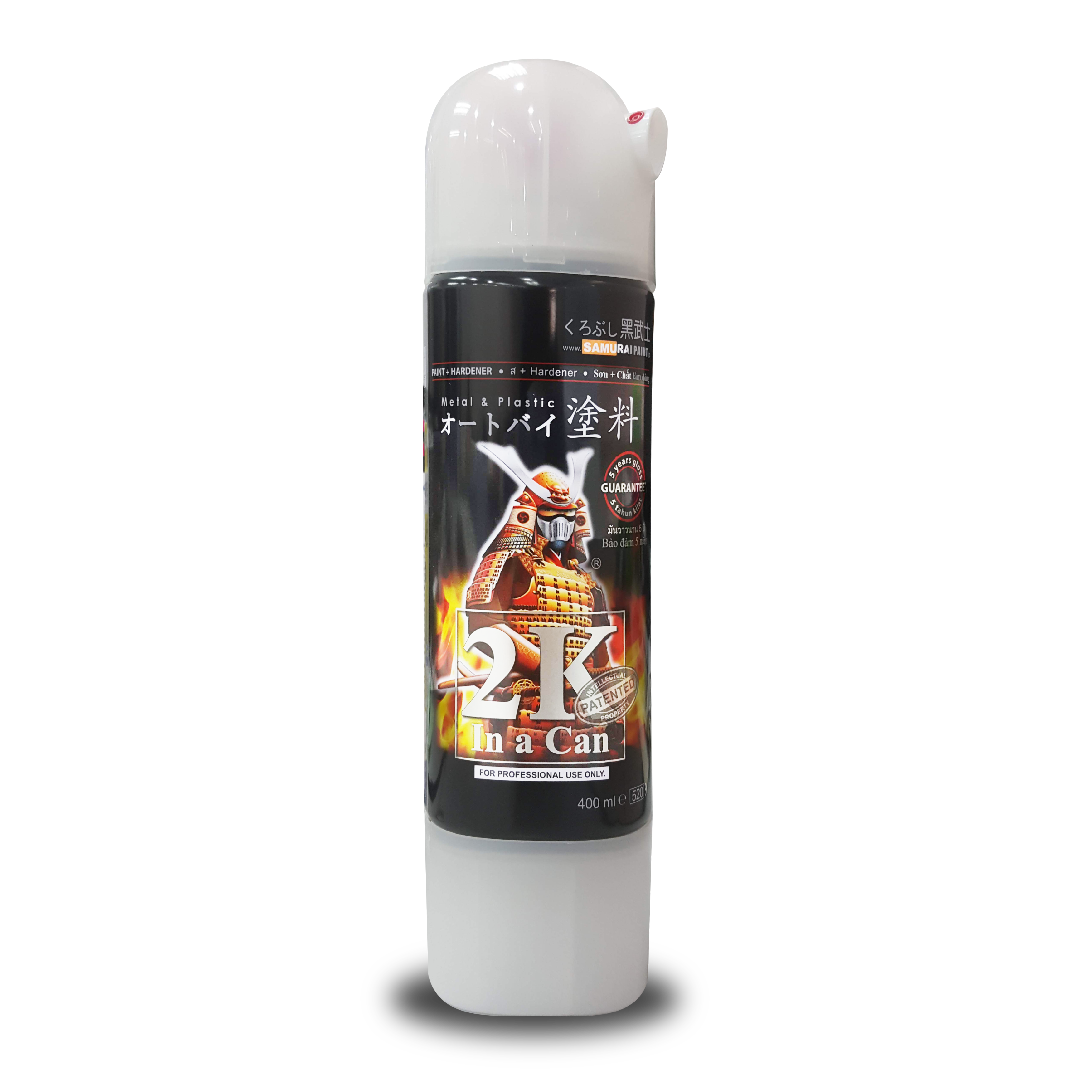 Sơn xịt Samurai 2K08 lót gầm xe Epoxy (đen)