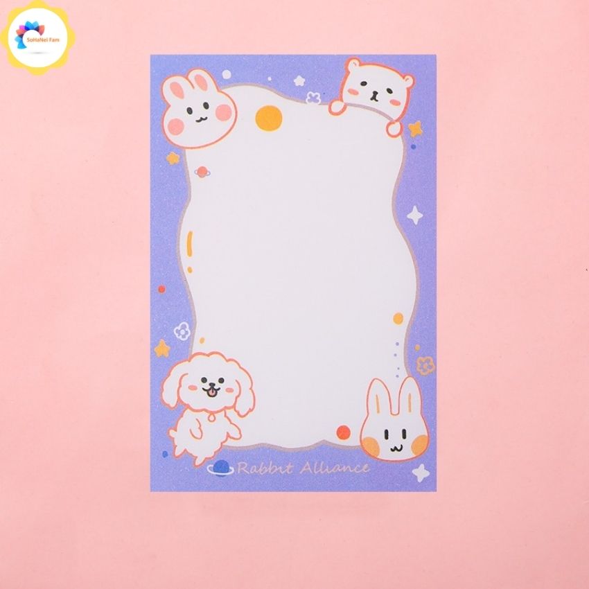 [HCM]Giấy Ghi Chú Giấy Note Dễ Thương Hình Quả Đào Hoạt Hình [100 Tờ 50 Tờ 30 Tờ] - SOHANEI FAM - Giấy Ghi Nhớ Giấy Ghi Việc Memo Pads Dễ Thương