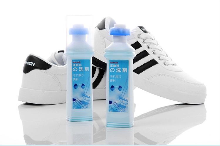 Chai Tẩy Trắng Giày kèm đầu cọ Nhật Bản HANNAH đánh bay bụi bẩn bám lên đôi giày Dung tích :100ml