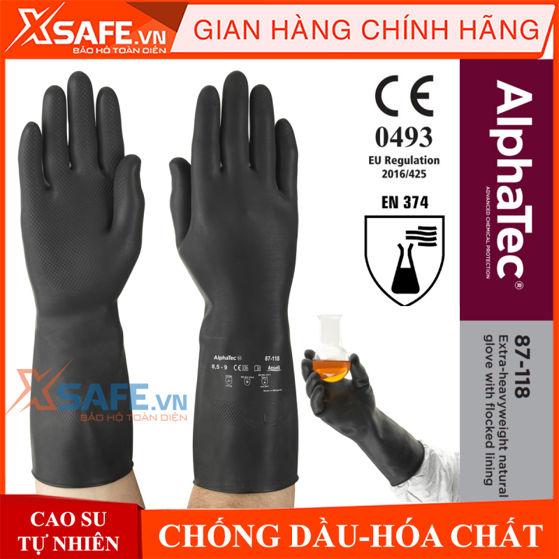 Găng tay chống hóa chất Marigold G17K găng tay cao su nitrile - chống hóa chất - axit - dầu nhớt - không gây hầm bí -   [CHÍNH HÃNG][XSAFE]