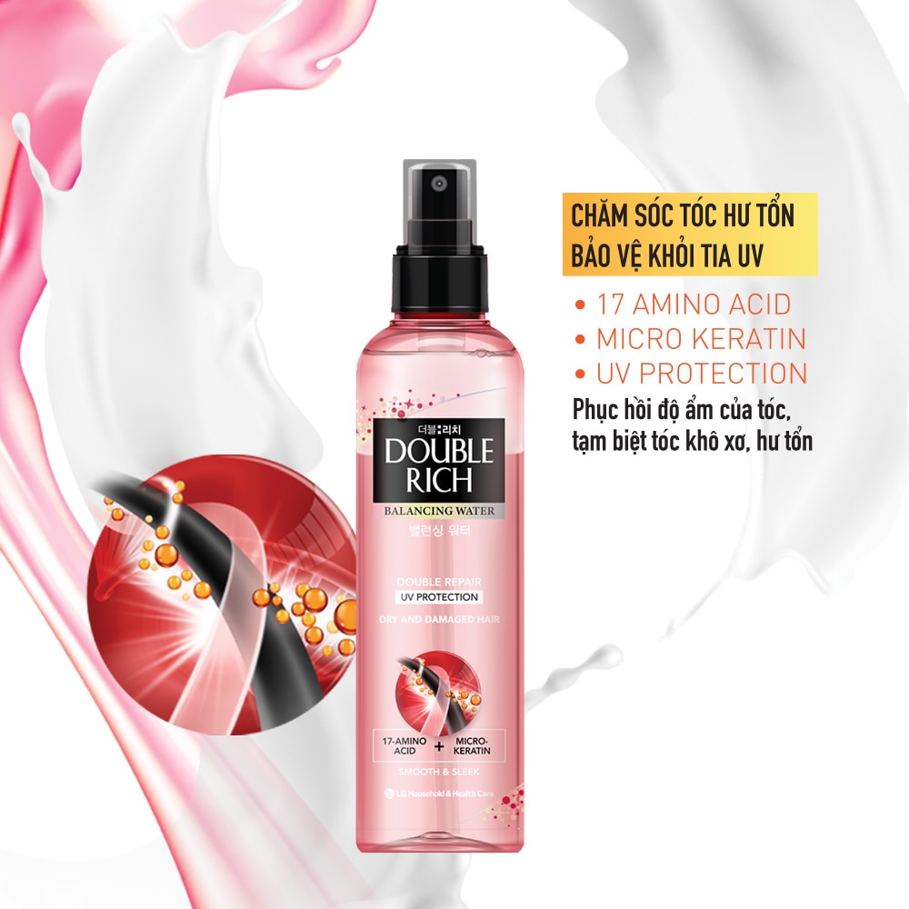 Nước Dưỡng Tóc Double Rich Phục Hồi (Hồng) 120ml