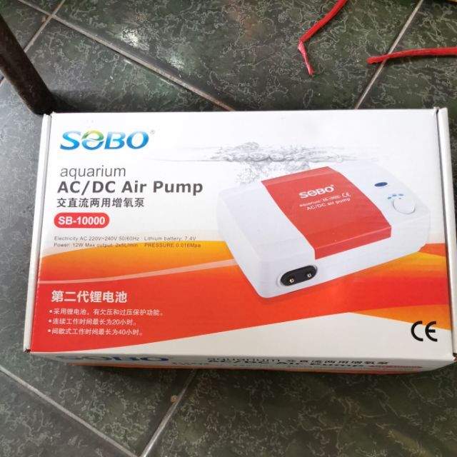 [HCM]Máy sủi oxi tích điện Sobo 10000