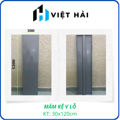 Mâm sắt rộng 30cm - lắp sắt v lỗ đa năng, lắp kệ v lỗ | dài đủ size - tại kệ sắt việt hải