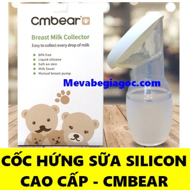 Phễu - cốc hứng sữa hút sữa rảnh tay cmbear cm bear nam2