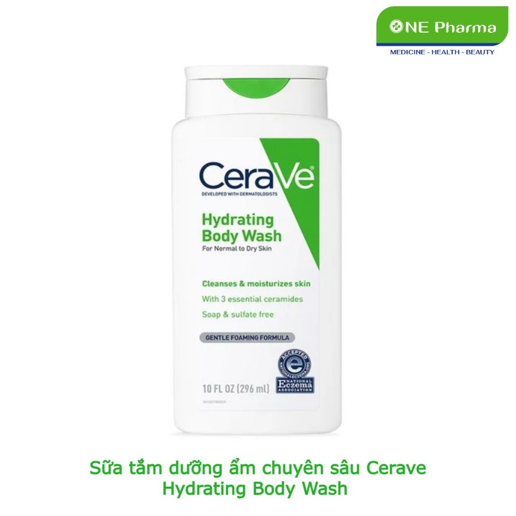 Sữa tắm dưỡng ẩm cho da mụn, khô sần CeraVe SA Body Wash for Rough and Bumpy Skin
