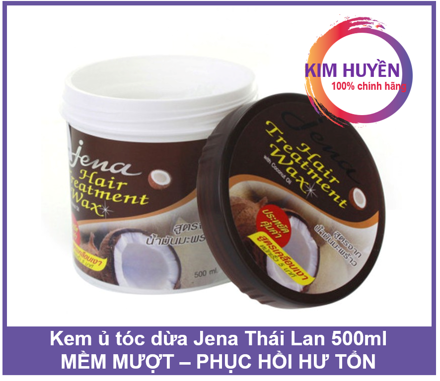 [HCM]Kem ủ tóc dừa Thái Lan Jena 500ml