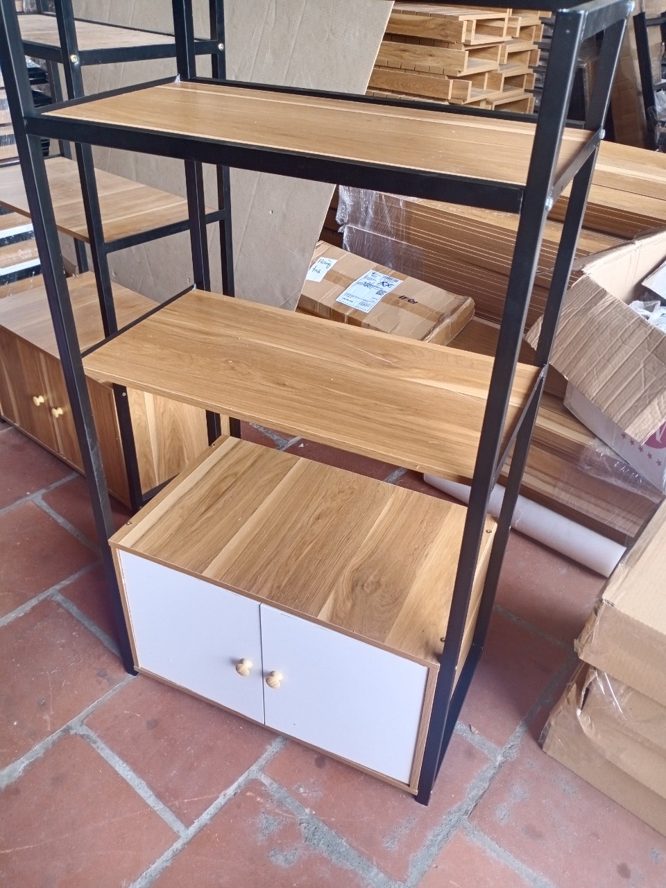 Kệ 4 Tầng Nhà Bếp Có Ngăn Kéo