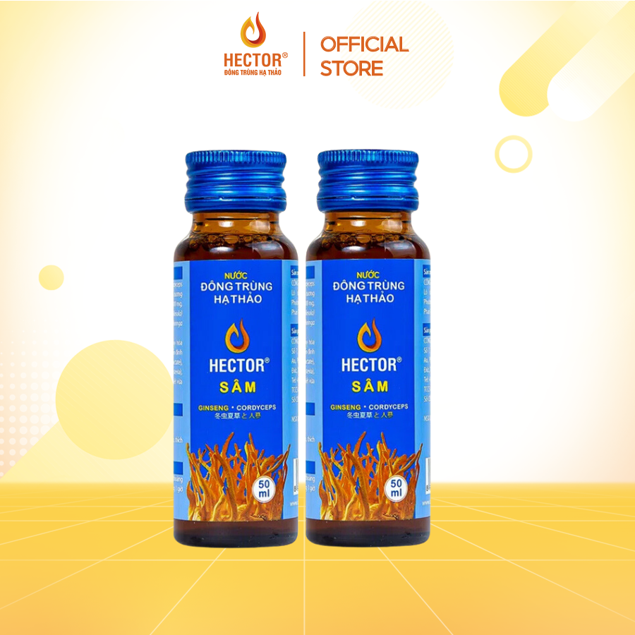 Combo 2 chai nước uống Đông Trùng Hạ Thảo Hector Sâm (50mlx2)