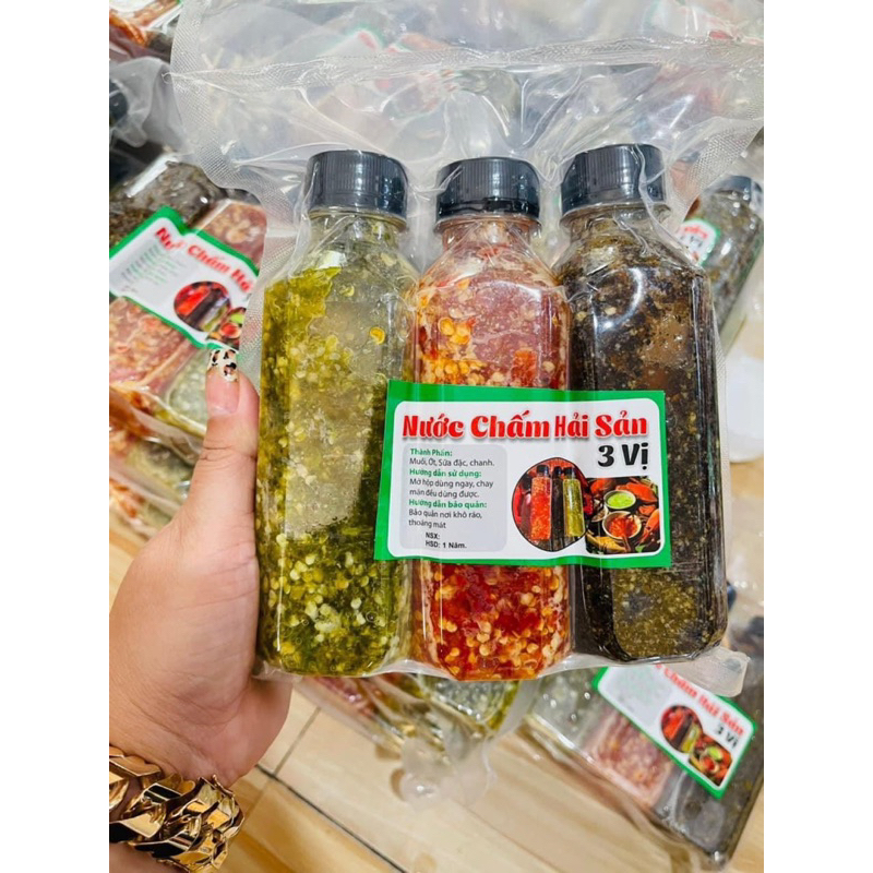1KG 3 CHAI NƯỚC CHẤM HẢI SẢN 3 VỊ