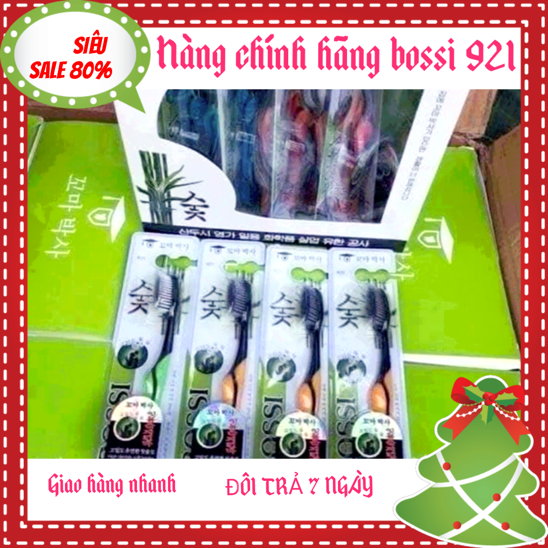 Bàn Chải Đánh Răng  Bàn Chải Than Tre Hoạt tính Bossi Hàn Quốc - an toàn tuyệt đối cho sức khỏe