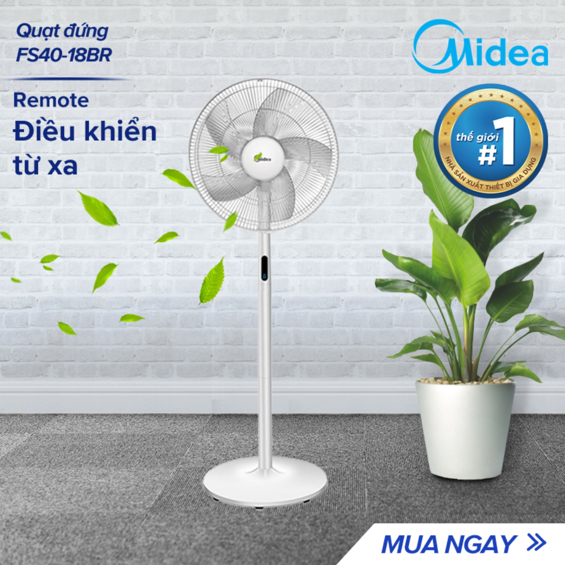 >> SO SÁNH GIÁ QUẠT ĐIỆN ĐA NĂNG CÓ REMOTE KACHI MK143 - HÀNG CHÍNH HÃNG | Shopee Lazada Sendo Tiki | Nên mua ở đâu rẻ nhất 236 Quạt đứng Midea FS40-18BR 48W - Có remote điều khiển từ xa, tiết kiệm điện, 8 tốc độ gió - Hàng phân phối Chính Hãng bảo hành 1 năm