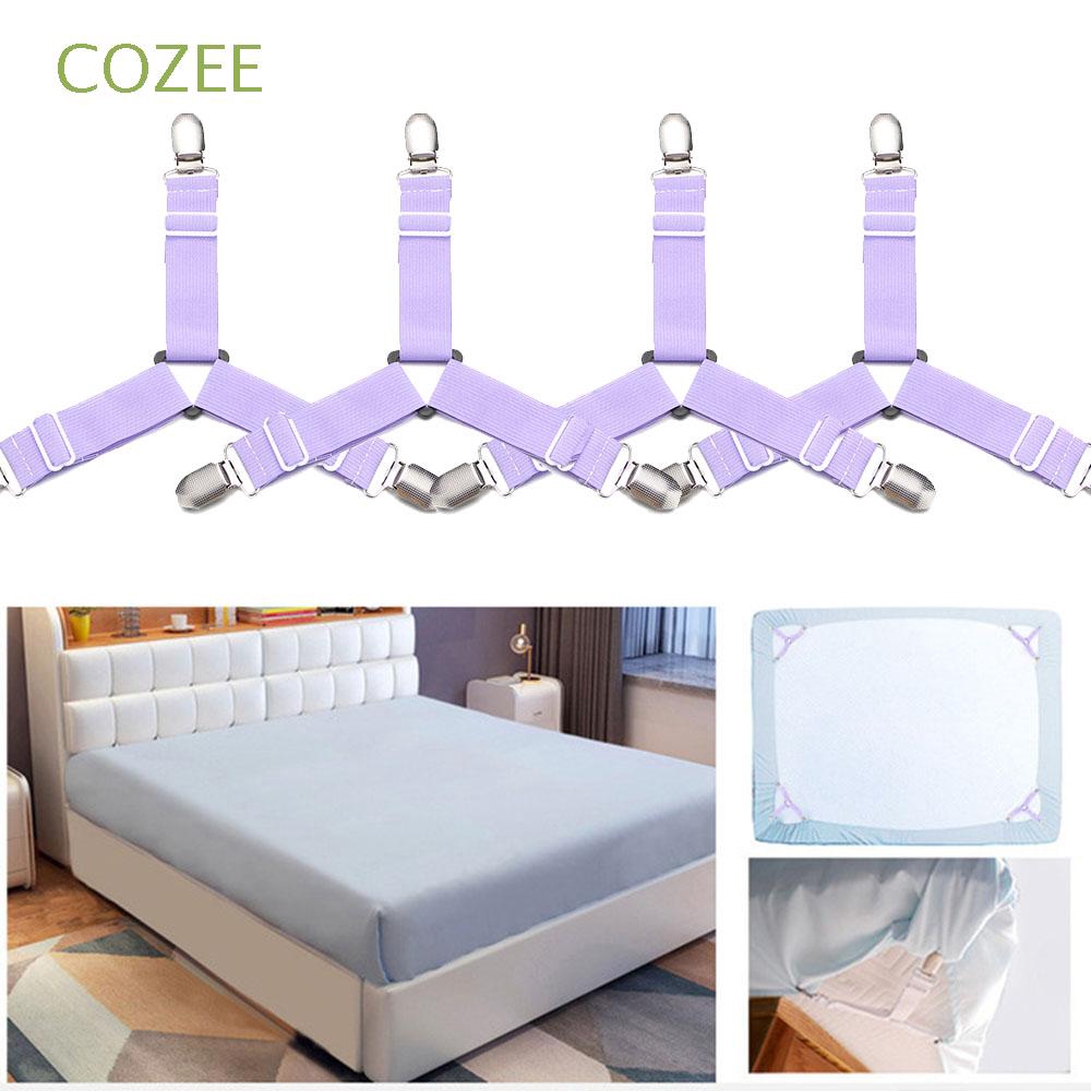 Combo 4 kẹp cố định ga giường chống xê dịch- Combo 4 Kẹp Chống Xê Dịch Drap Trải Giường,Kẹp Cố Định Chăn Ga Giường,Dây Chằng Góc Nệm,Phụ Kiện Giường Ngủ, Bộ Chăn Gói Drap Giường