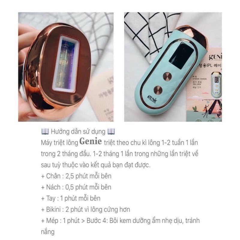 [HCM]Máy triệt lông tai nhà GENIE - Hàn Quốc