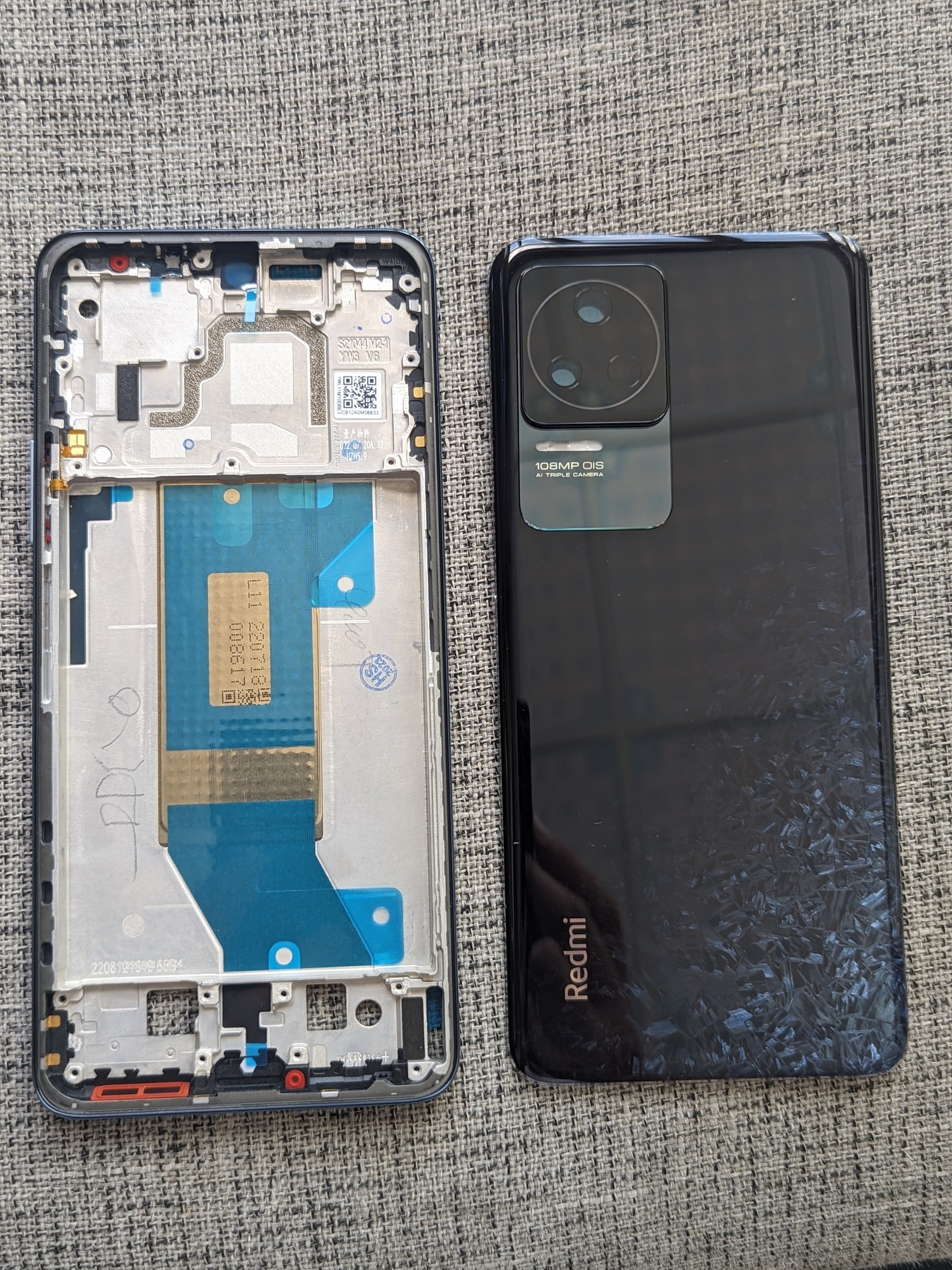 Nắp lưng zin hãng cho redmi K50 K50 pro