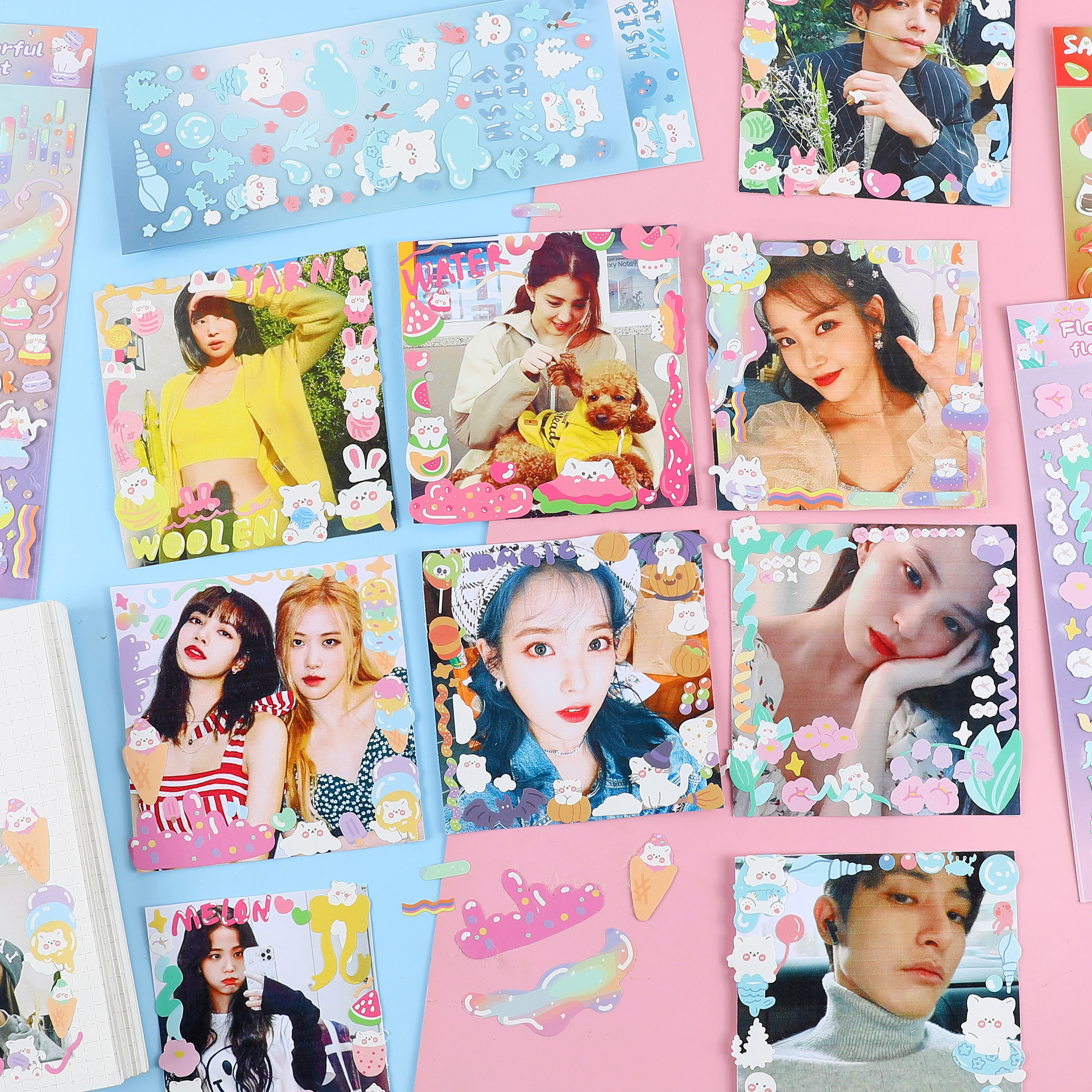 Sticker hình dán Cute candy trang trí toploader và sổ tay | BST123