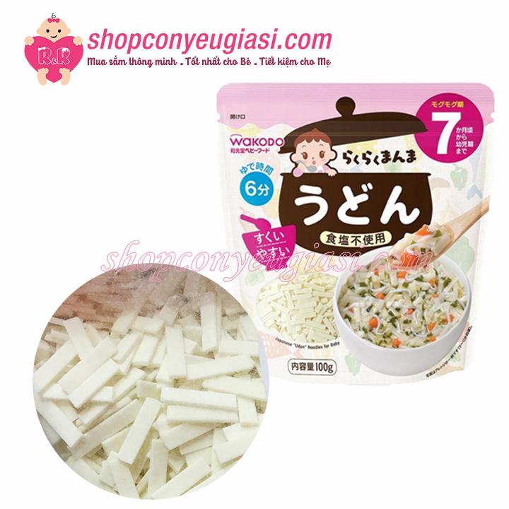 Mì Udon Tách Muối Wakodo Cho Bé 7T