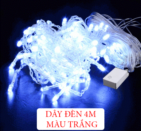 Dây đèn led trang trí noel dài 4M nhiều màu sắc