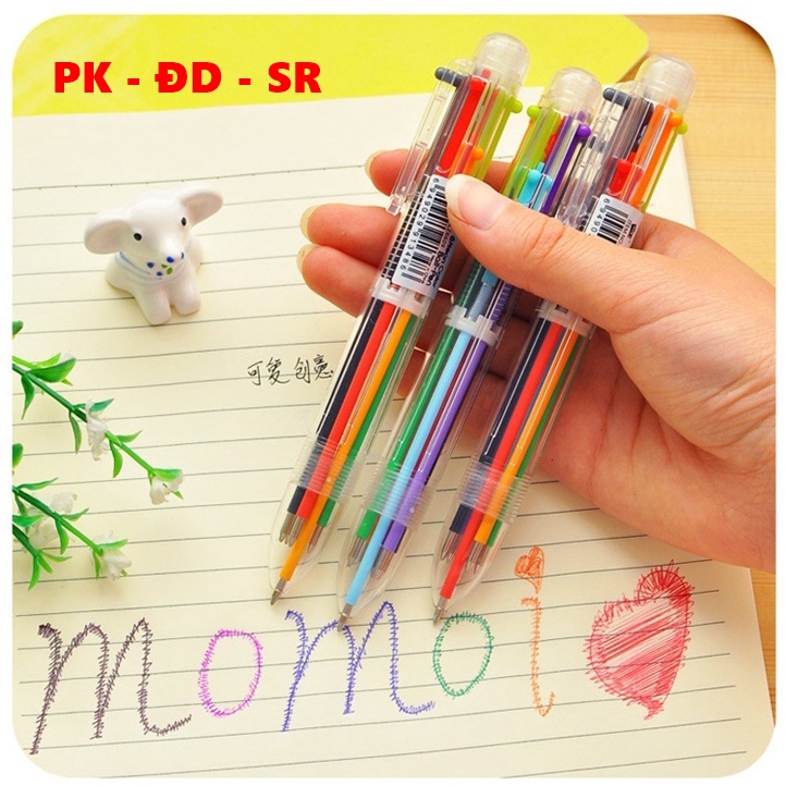 Bút Bi 6 Đầu 6 Màu - Siêu Rẻ