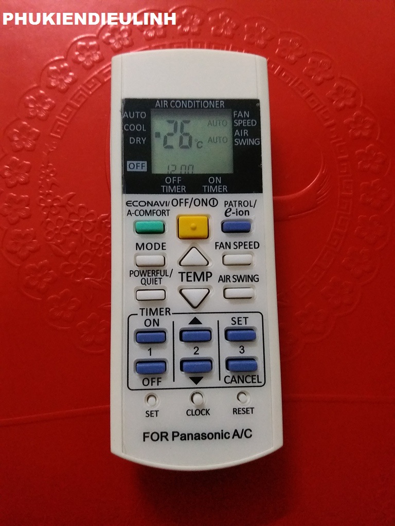 Điều khiển điều hòa panasonic 1 chiều econavi