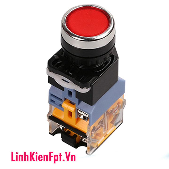 Nút nhấn nhả,nút nhấn đề không đèn - 3 Đèn