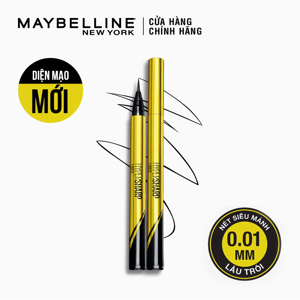 Kẻ Mắt Nước Maybelline Hyper Sharp Laser - Đen (0.5g)
