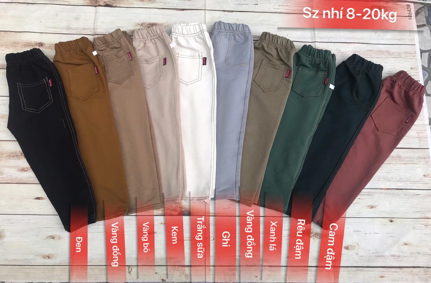 Quần giả Jean dài cho bé, quần dài bé trai