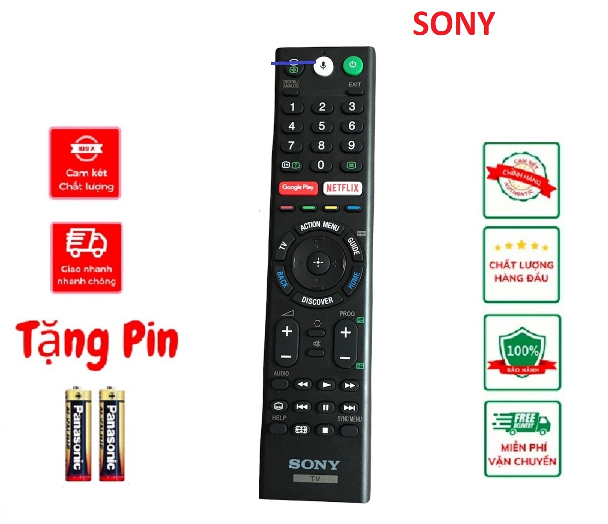 Remote điều khiển tivi sony giọng nói kd-55x7000d hàng mới 100%
