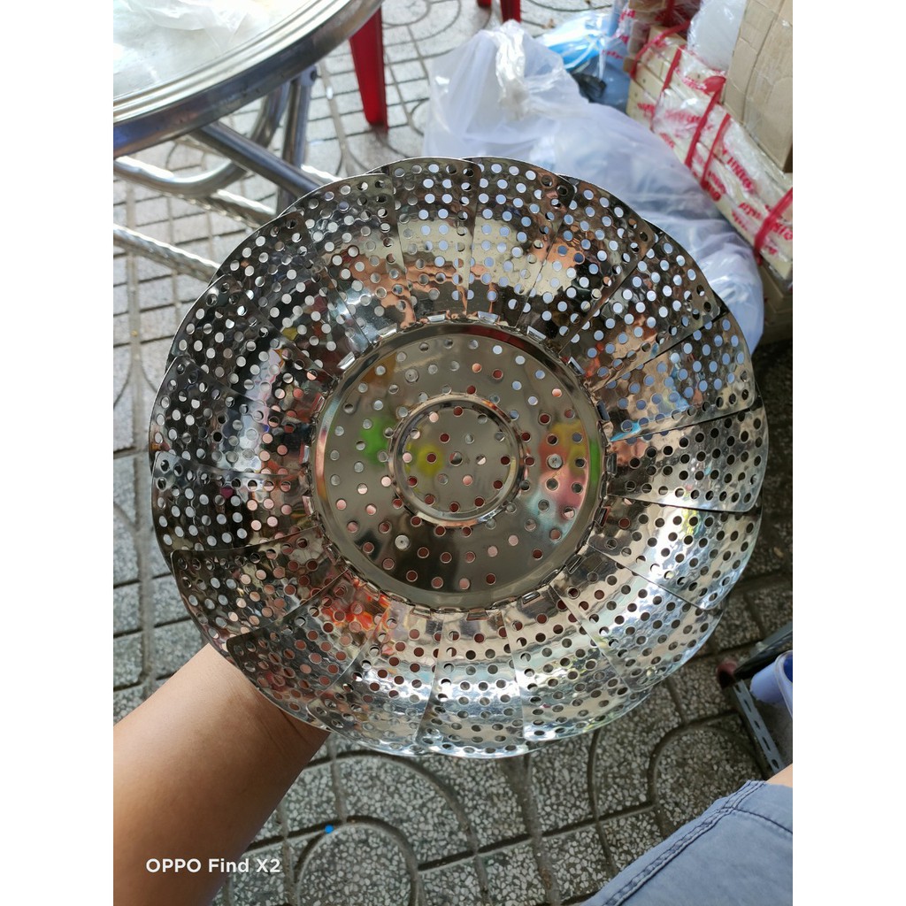 [HCM]Vĩ Hấp Inox Bung Xòe