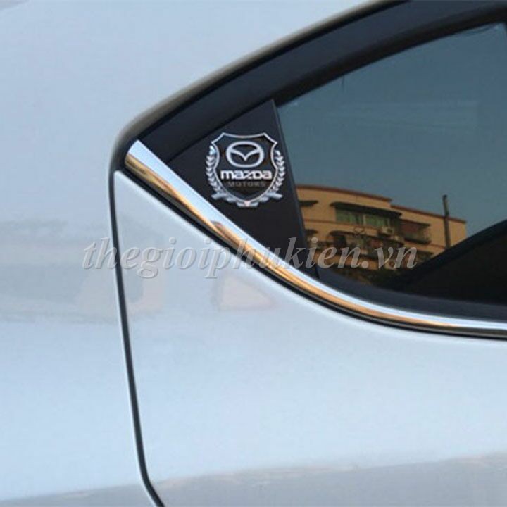 Bộ 2 Logo dạng Bông lúa theo xe Mazda