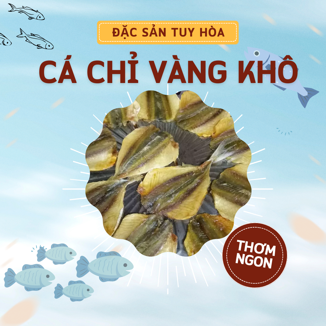 500gr cá chỉ vàng khô đặc sản phú yên