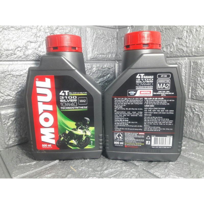 Nhớt MOTUL 3100 SILVER 4T 10W40 800ml