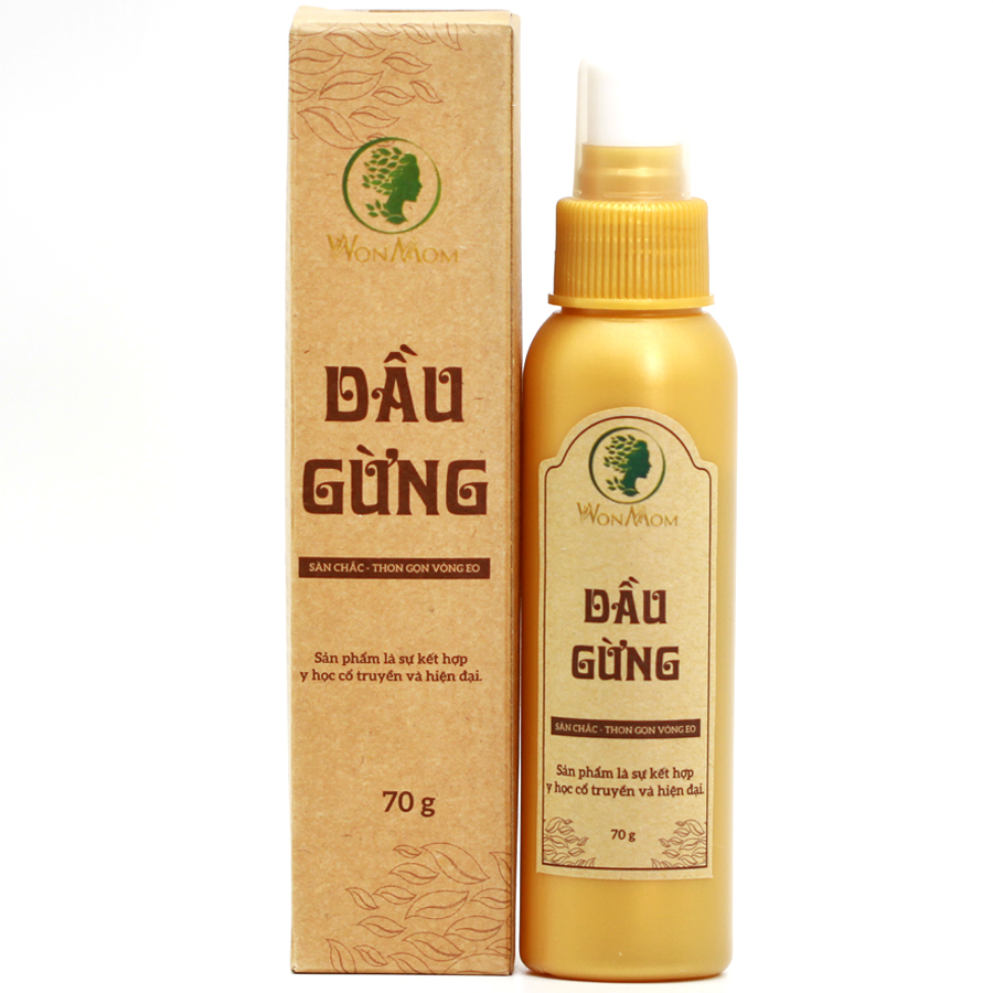 [HCM]Dầu gừng Wonmom massage bụng tan mỡ sáng da sau sinh 70g
