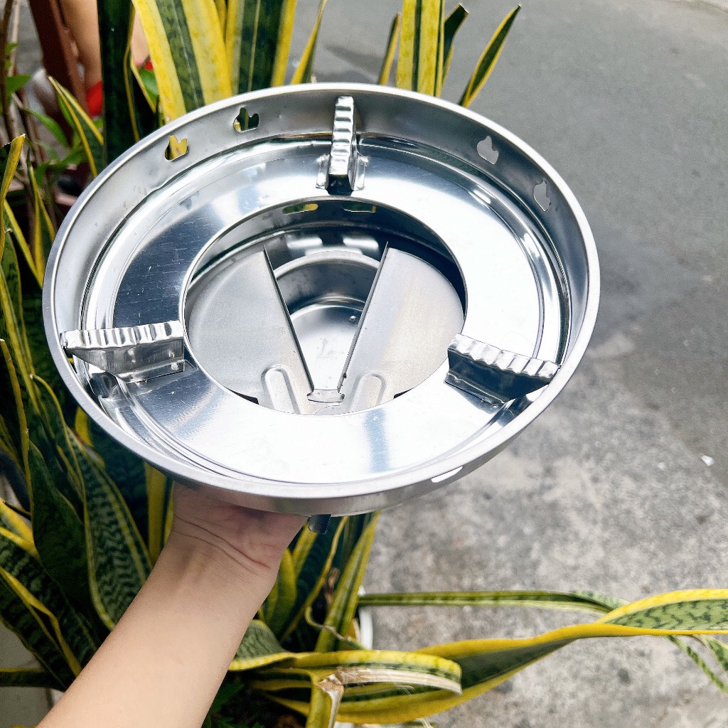 Bếp cồn inox chắn gió CHERRY - tiệu lợi dã ngoại (siêu rẻ)