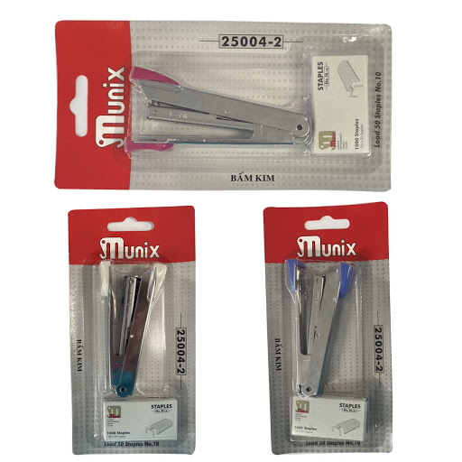 Bấm kim số 10 Munix 25004-2 tặng kèm hoopj kim bấm số 10 chất lượng tốt