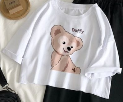 Set áo thun gấu nâu kèm quần ống rộng