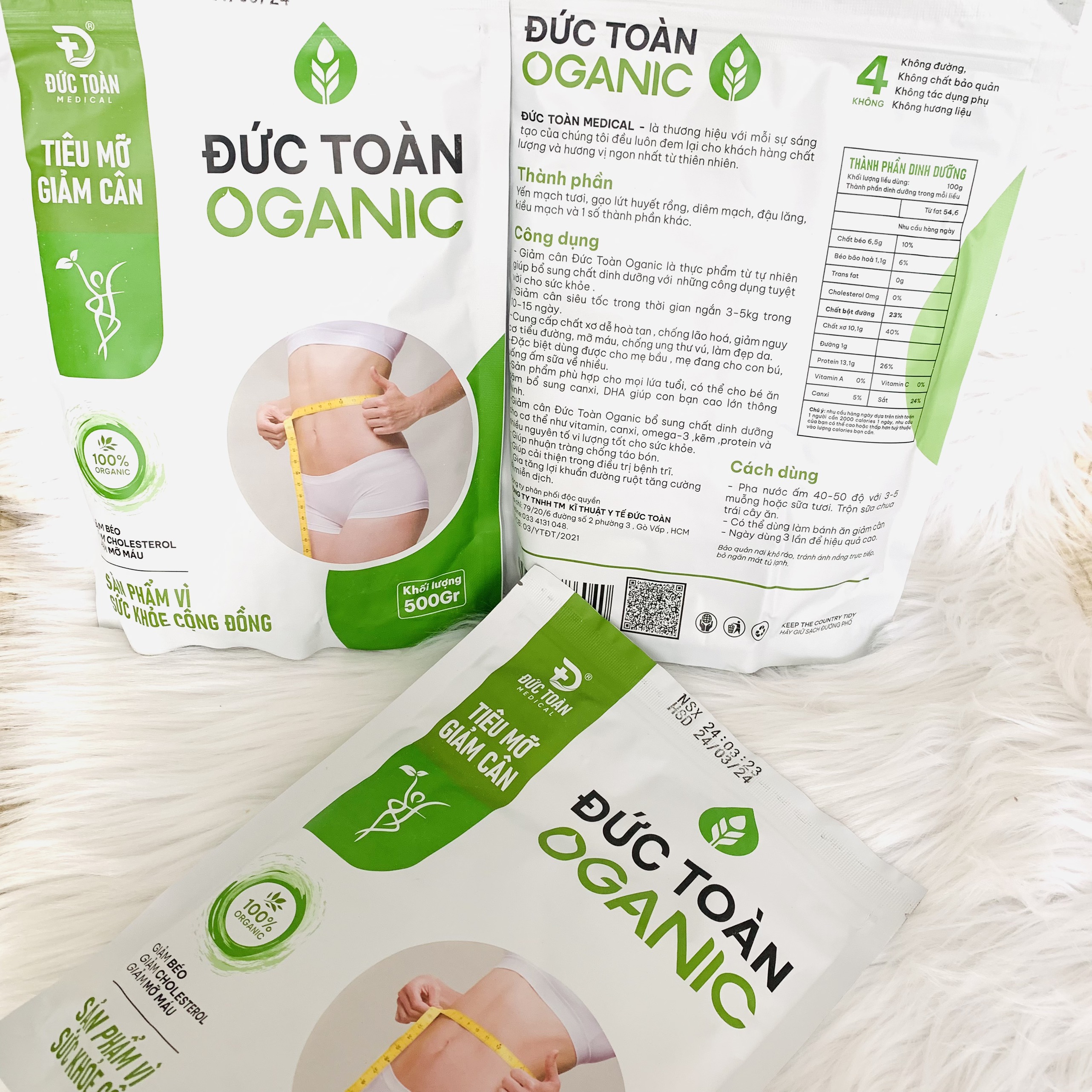 Tiêu mỡ giảm cân đức toàn, bột giảm cân ngũ cốc chính hãng