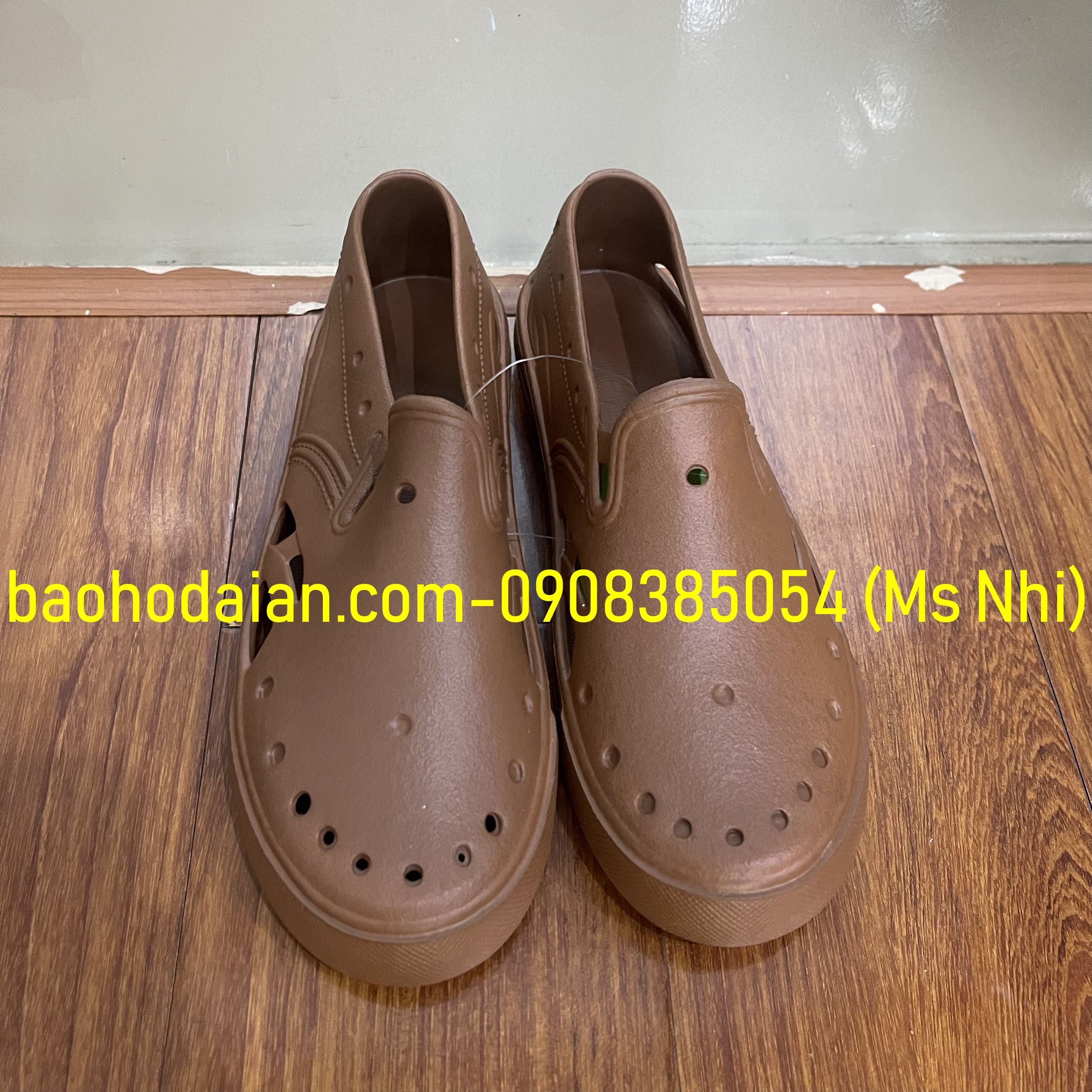 Giày xốp siêu nhẹ đi trong phòng sạch E094- Hình thật