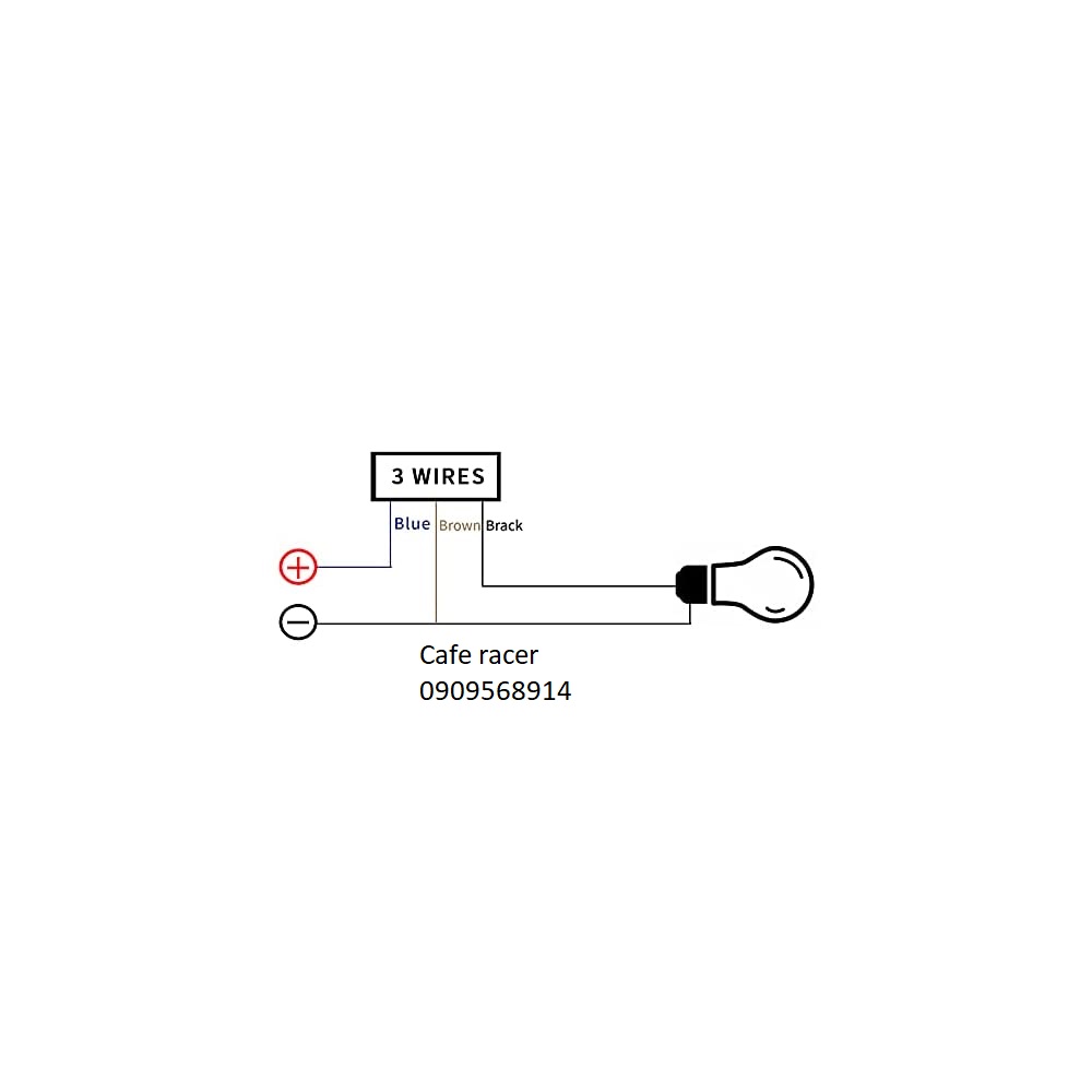 Công tắc đèn trợ sáng led power on-off lắp ghi đông 22mm