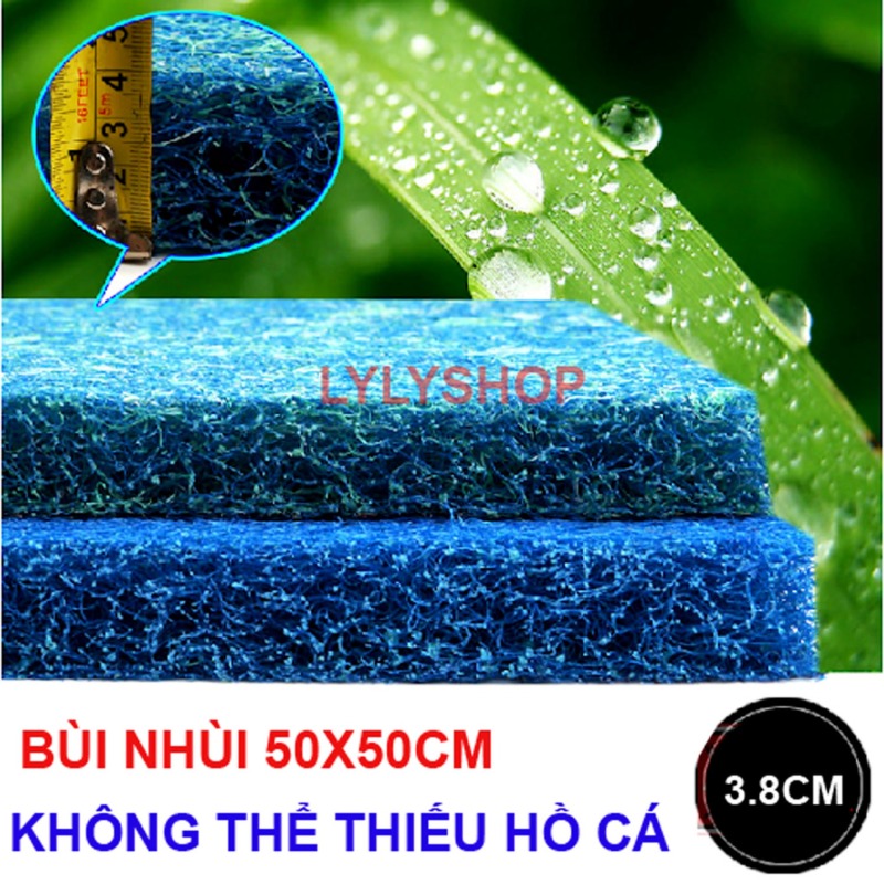 Tấm JMAT Chất Lượng Cao - Bùi Nhùi Nhật Loại Lớn 50x50cm,dầy 3.8cm
- Vật liệu lọc không thể thiếu cho bể cá