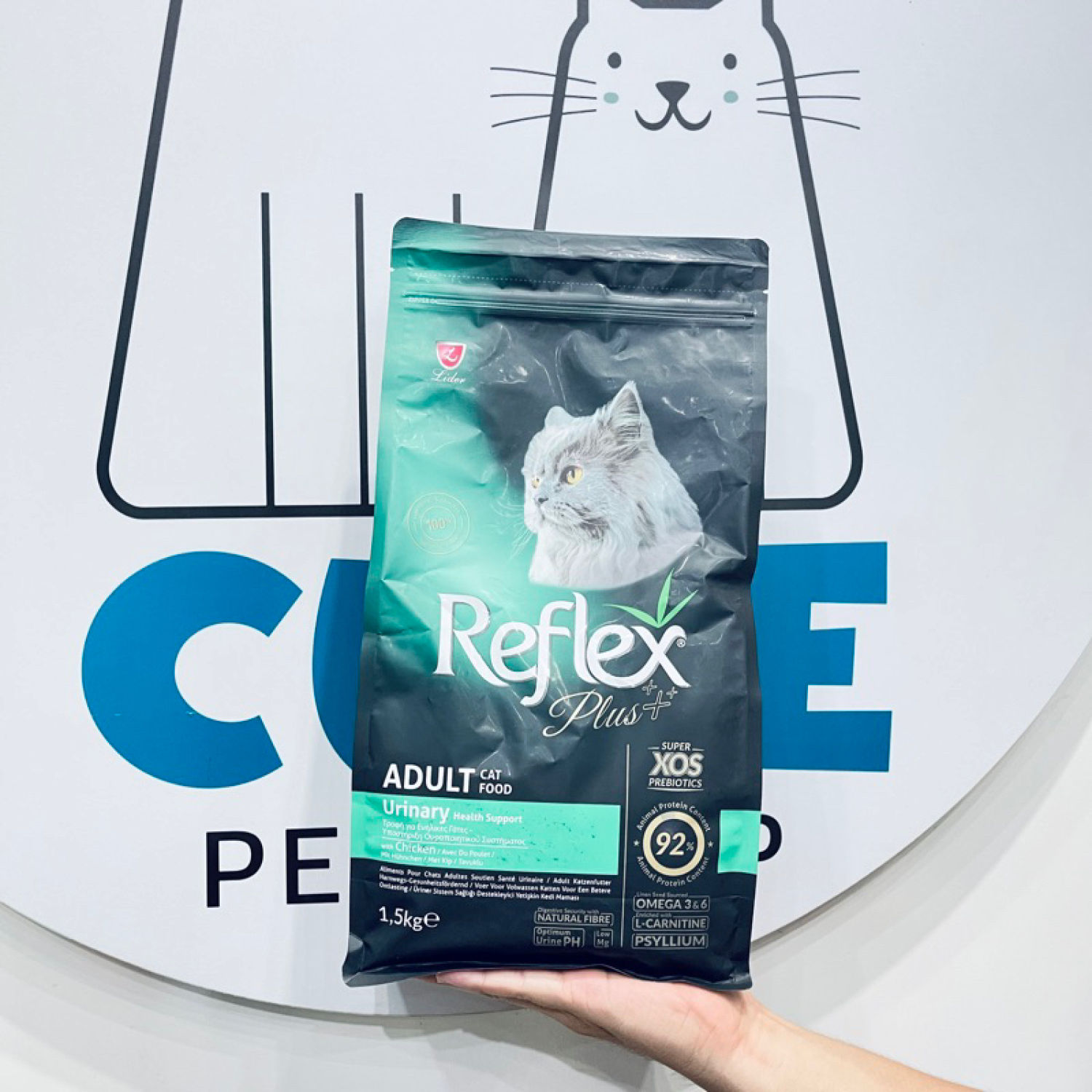 Hạt cho mèo tiết niệu Reflex plus urinary 1.5kg vị gà, thức ăn khô Thổ Nhĩ Kỳ mèo lớn trưởng thành