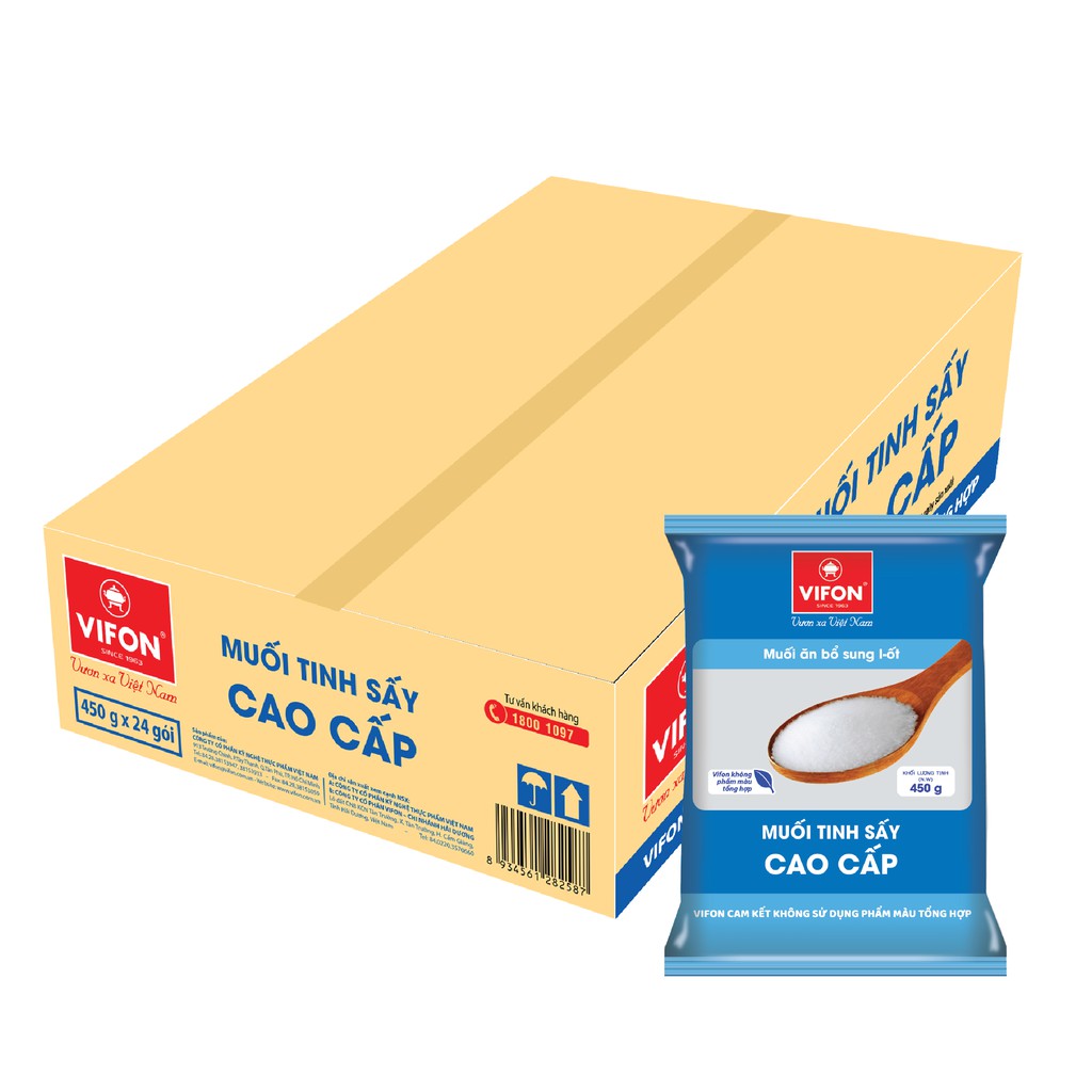 Muối tinh sấy cao cấp Vifon 950gr