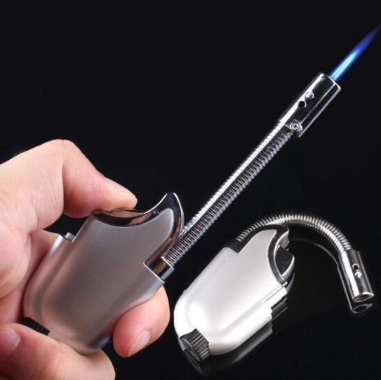 Hộp Quẹt Bật Lửa vòi khò có đèn pin