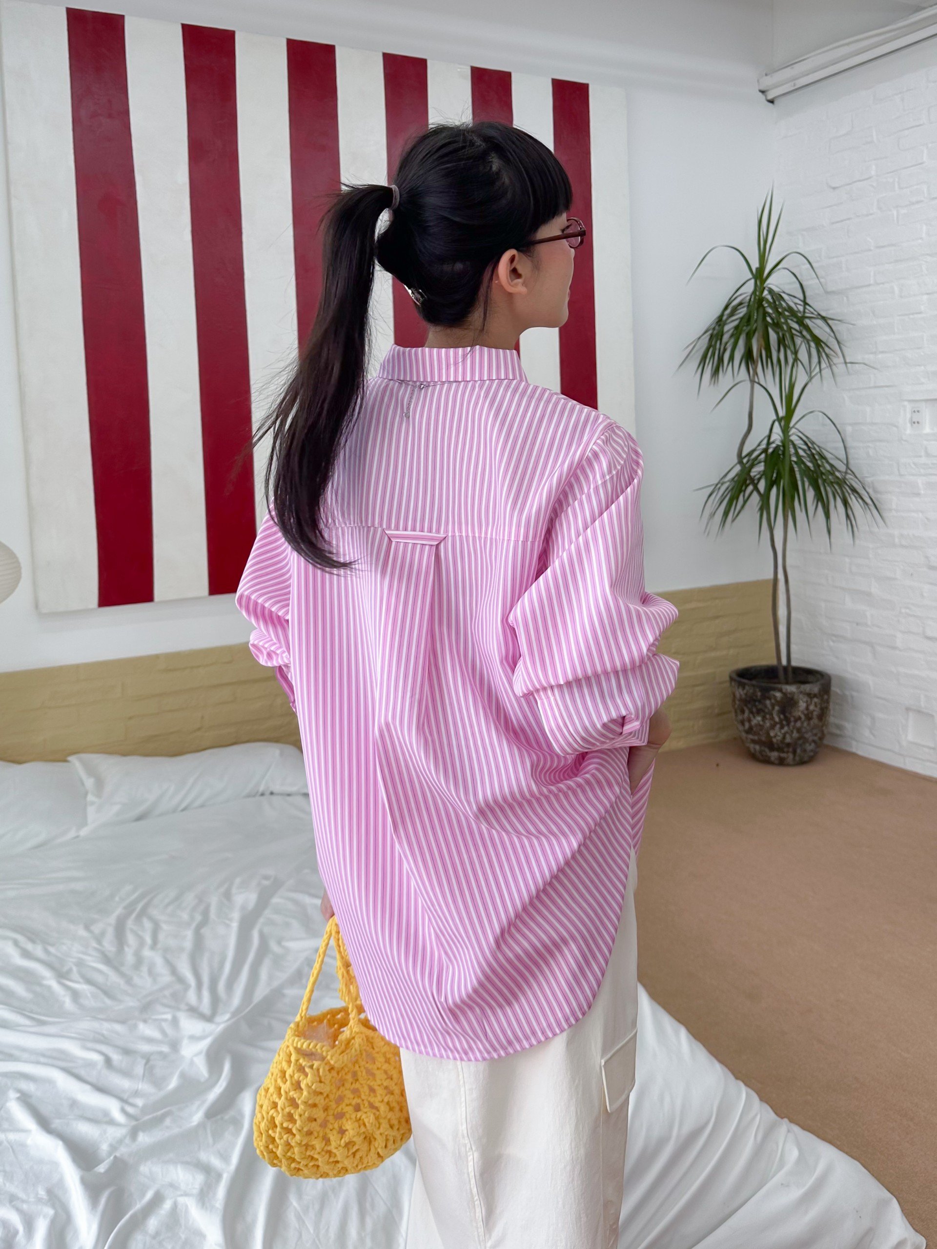 Áo sơ mi sọc tay dài AUDREY SHIRT