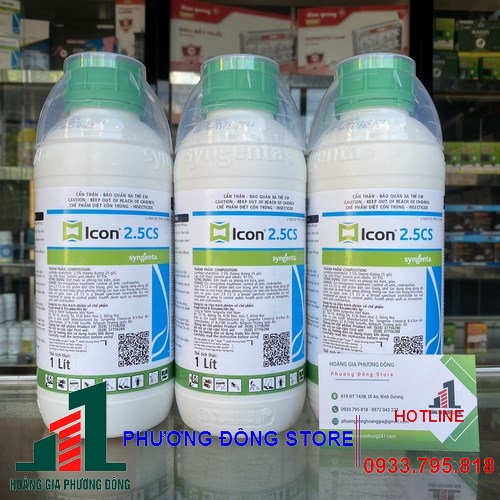 Thuốc diệt muỗi và côn trùng Icon 2.5CS  - Chai 1 lít